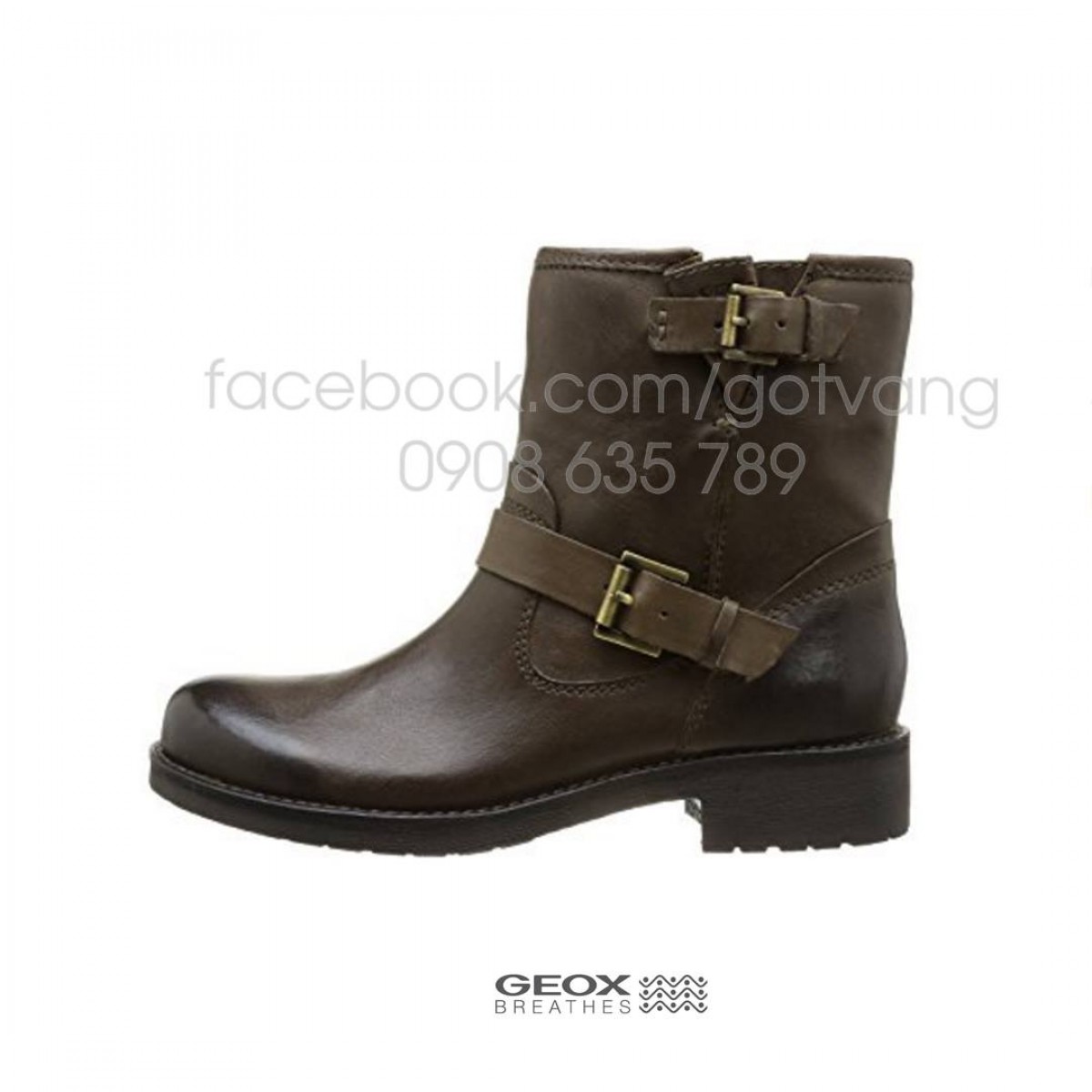 GIÀY BOOTS (BỐT) DA NUBUCK ĐẾ THẤP GEOX
