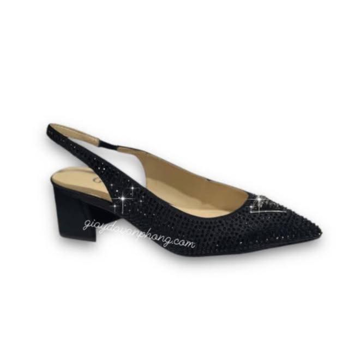 GIÀY SLINGBACK MŨI NHỌN GÓT VUÔNG