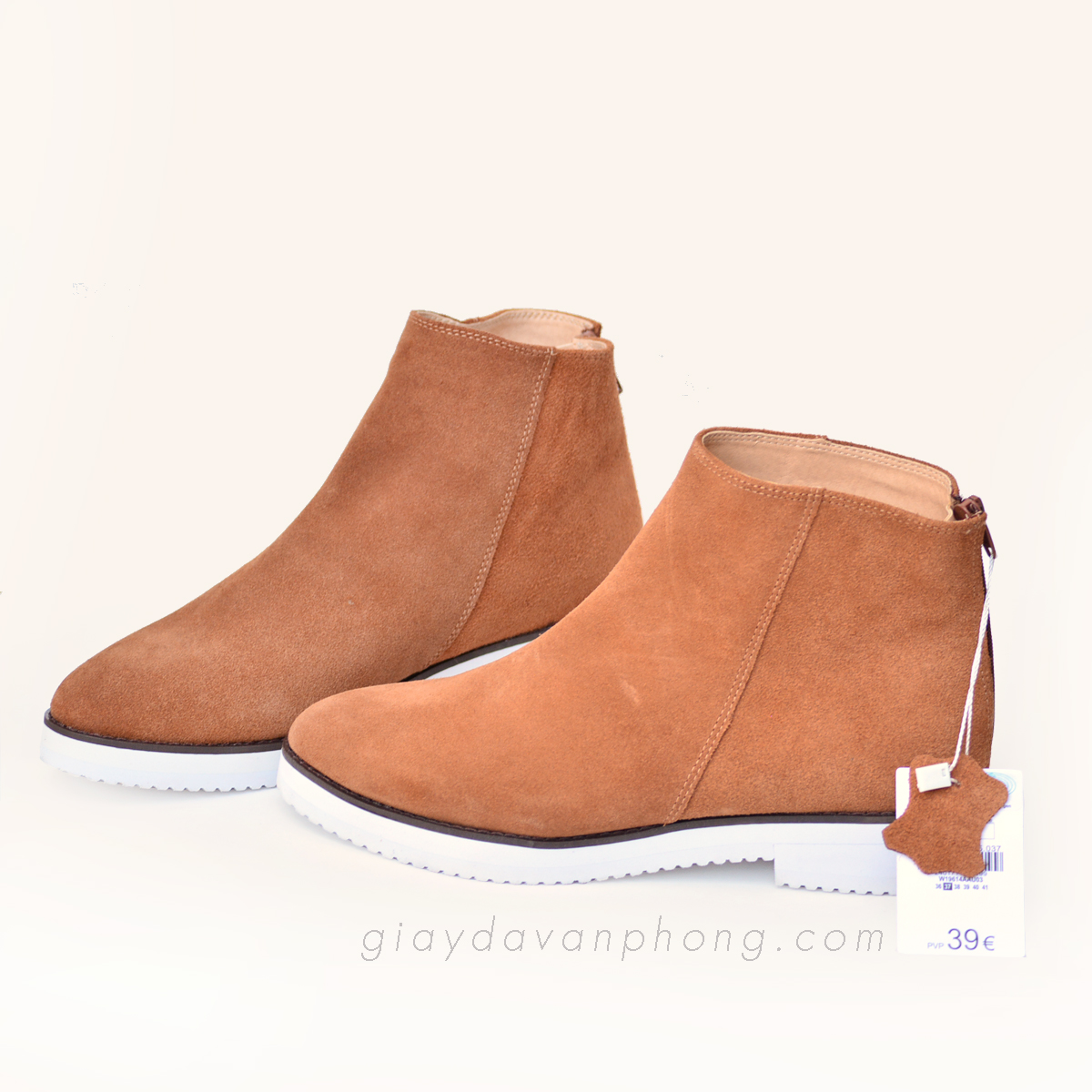  GIÀY BỐT CHELSEA NÂU 