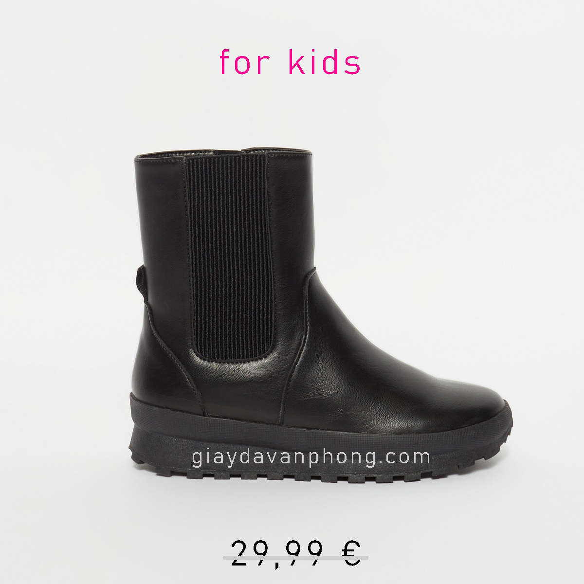 GIÀY BOOT TRẺ EM ĐẾ BẰNG 