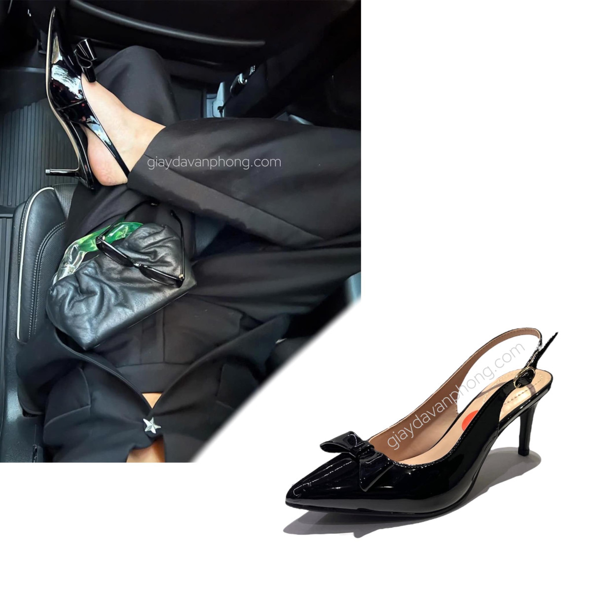 GIÀY SLINGBACK MŨI NHỌN