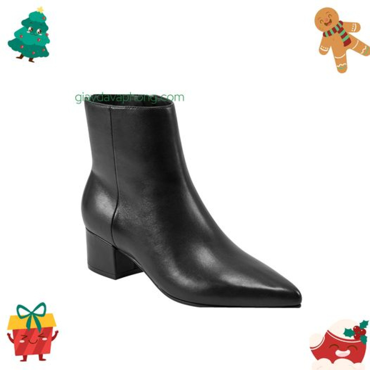 GIÀY BOOTS MŨI NHỌN DA THẬT