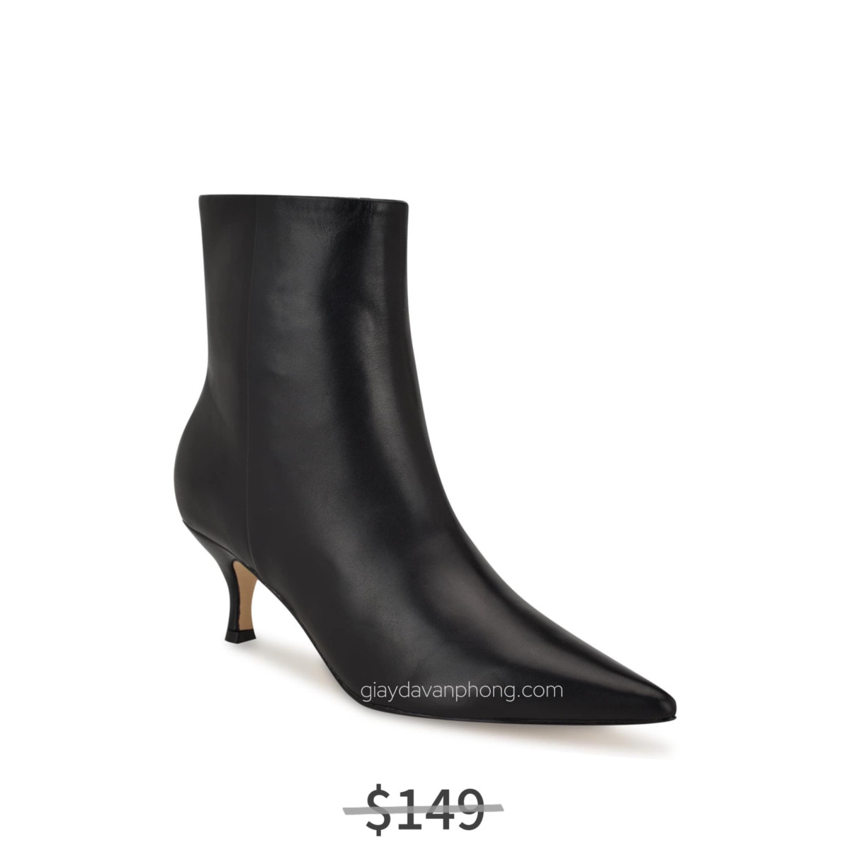 GIÀY BOOTS GÓT THẤP DA THẬT