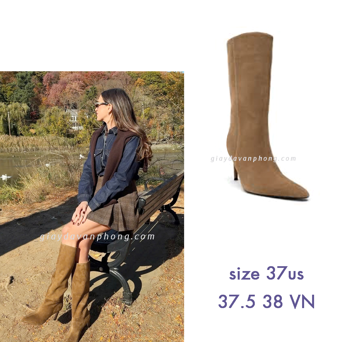 GIÀY BOOTS CỔ CAO GÓT NHỌN