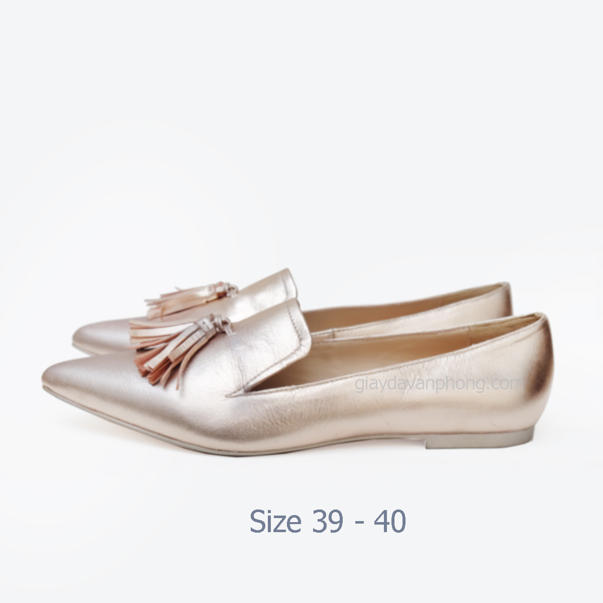 GIÀY BỆT MŨI HỌN LOAFER DA CỪU MỀM - ÚC