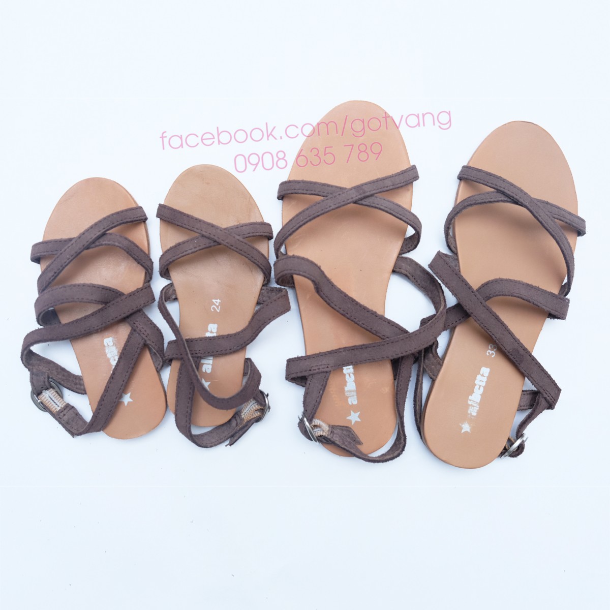 GIÀY SANDAL DÂY DA DÊ VNXK