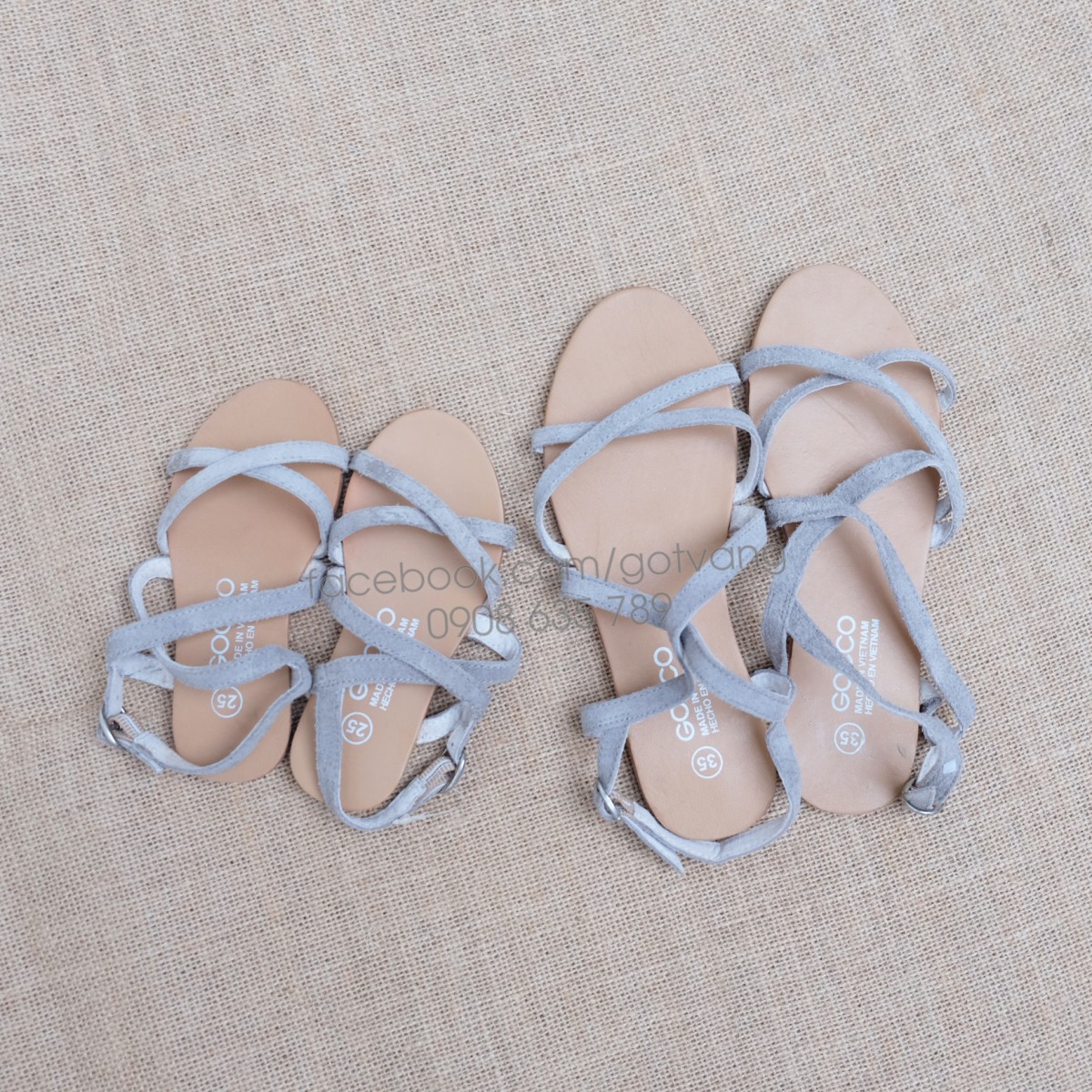 GIÀY SANDAL DÂY DA DÊ VNXK