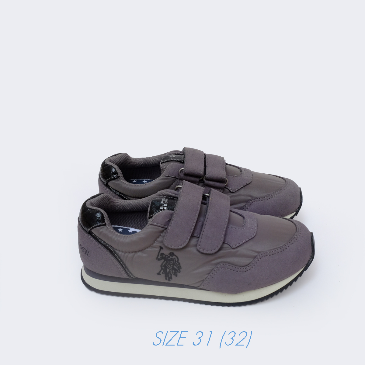SNEAKER XUẤT XỊN POLO CHO BÉ - XÁM SNB01GR