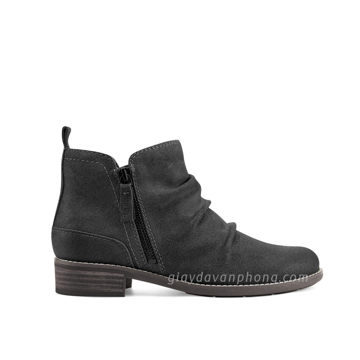 GIÀY BOOTS CỔ NHÚNG DA THẬT