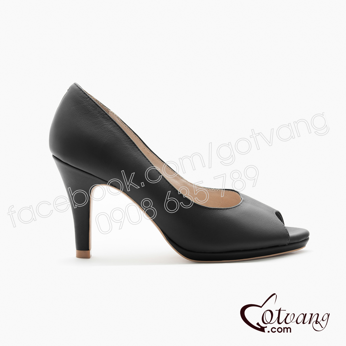 GIÀY CAO GÓT HỞ MŨI - GV100B