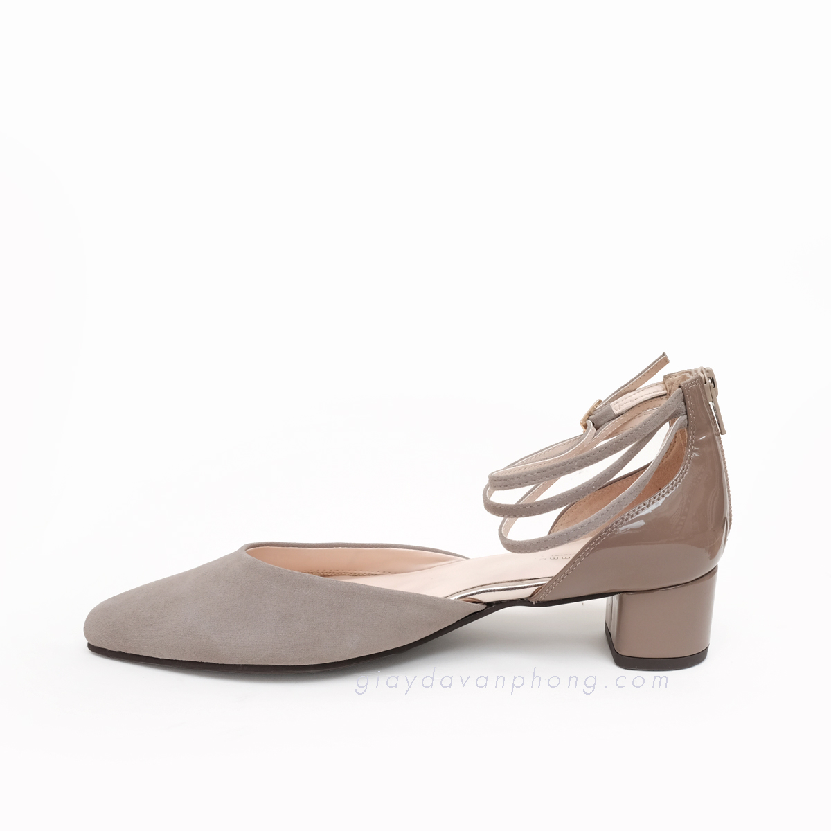 GIÀY GÓT TRỤ BÍT MŨI SANDALS XUẤT NHẬT - GV890G
