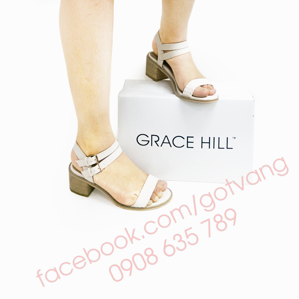 SANDAL QUAI ĐAN ĐẾ VUÔNG XUẤT ANH