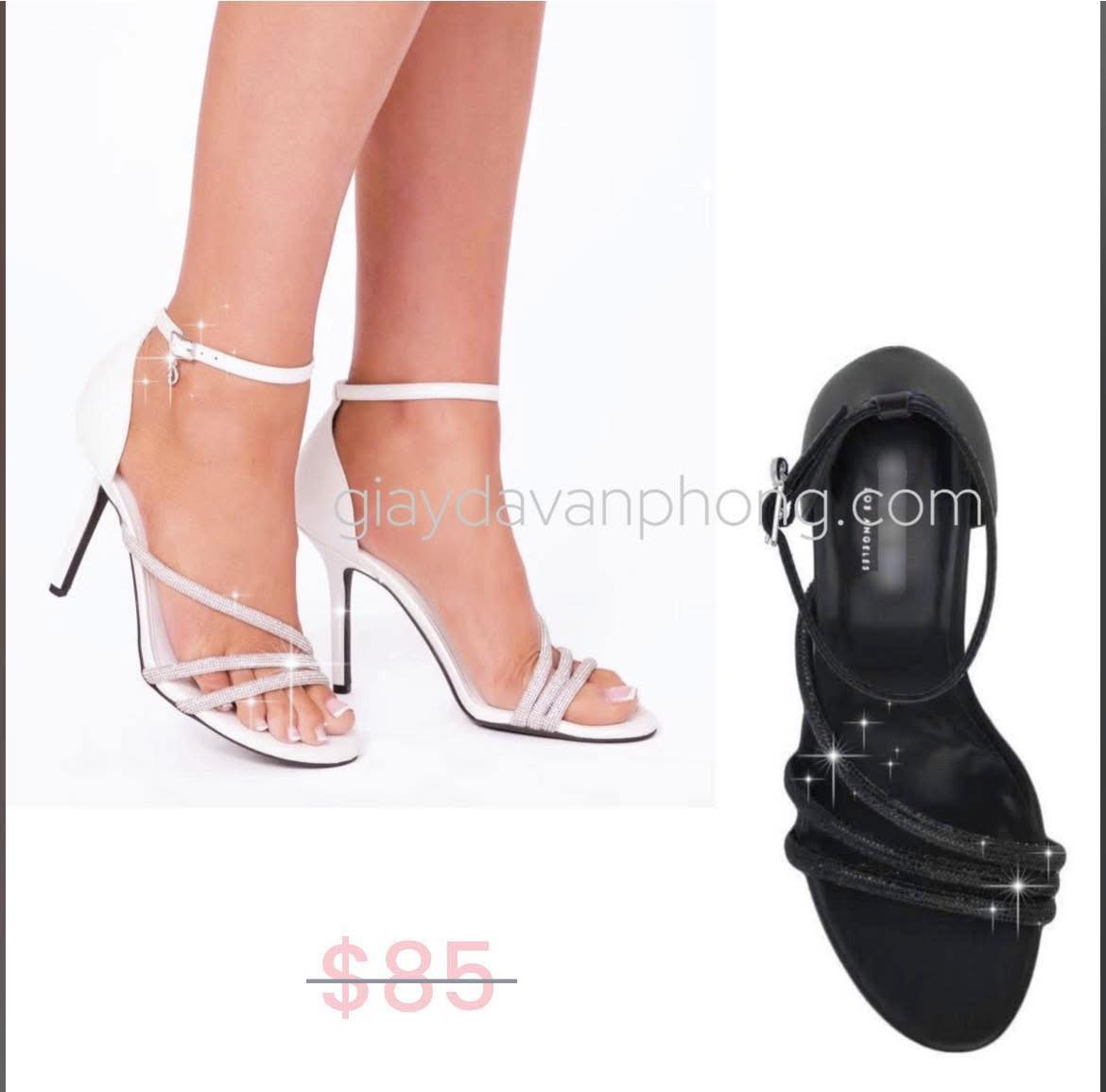 Xăng đan ánh nhũ dây phối GUESS