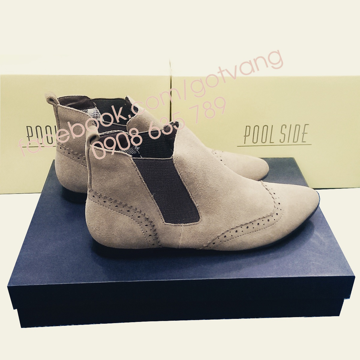 GIÀY ANKLE BOOTS DA CỪU LỘN XUẤT NHẬT - MOOIBR