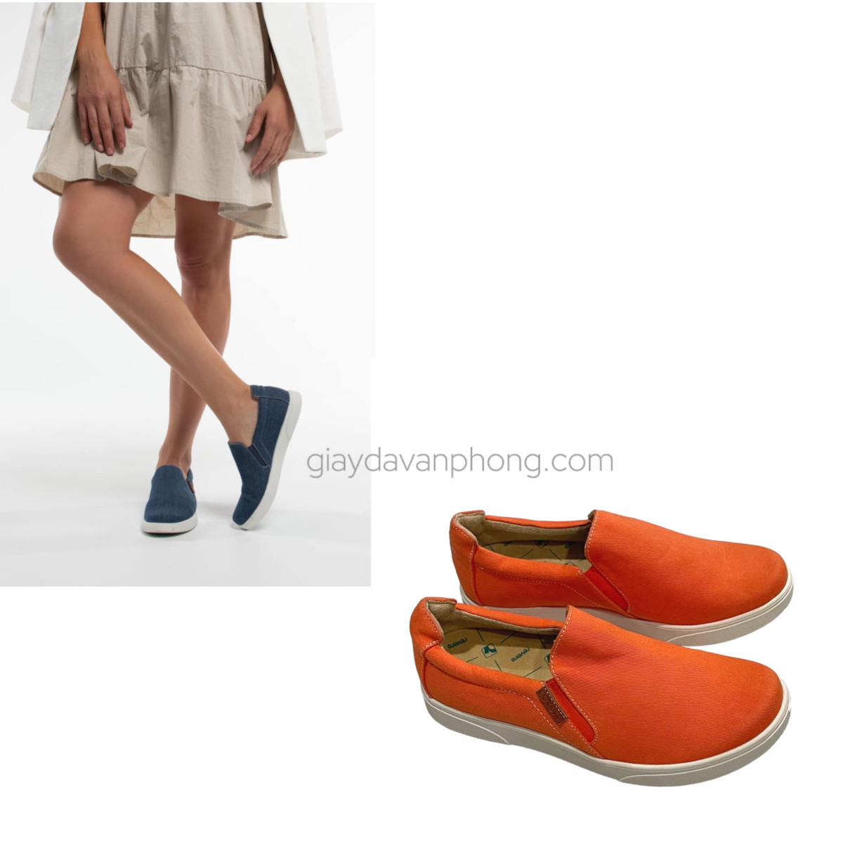 GIÀY SLIPON CHẤT LIỆU VẢI ÊM ÁI