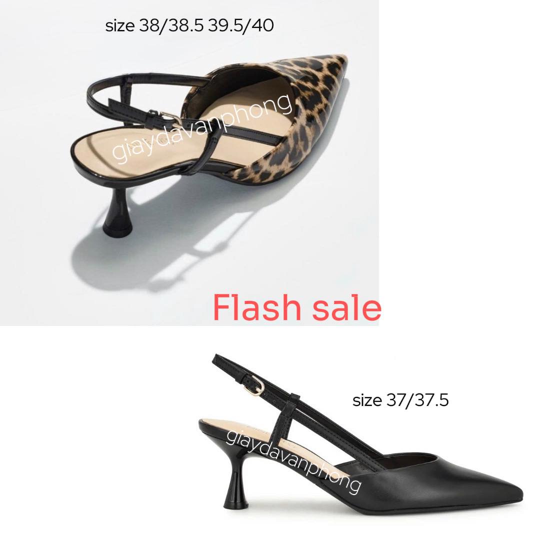 slingback mũi nhọn Nine west có khóa