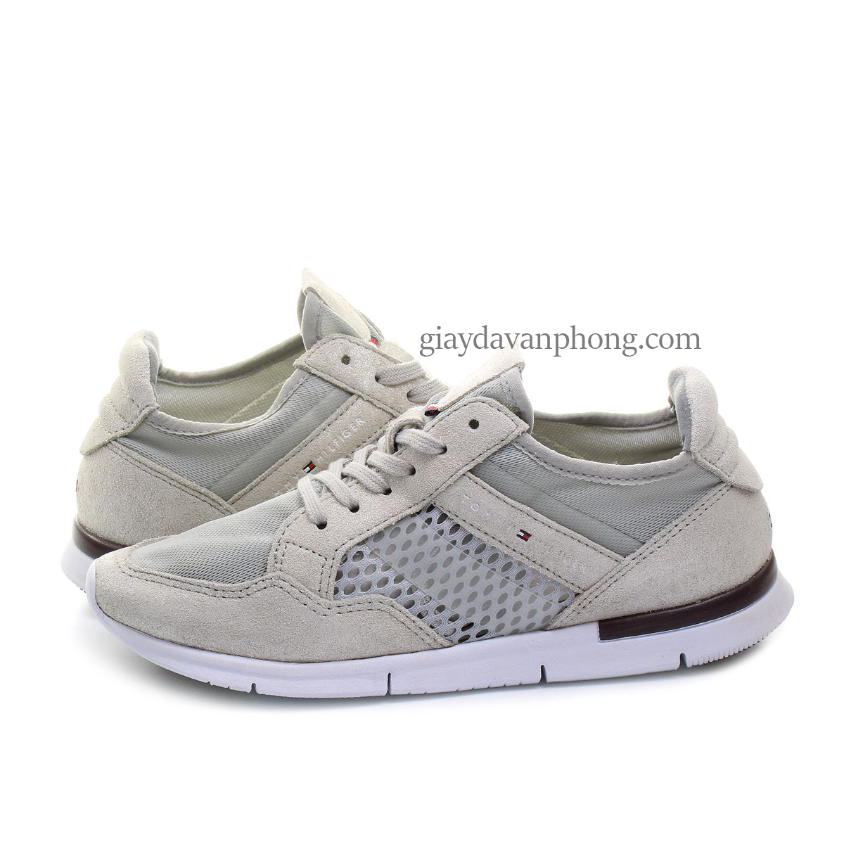 GIÀY SNEAKER DA PHỐI LƯỚI THOÁNG CHÂN SIÊU NHẸ - RUNNING 