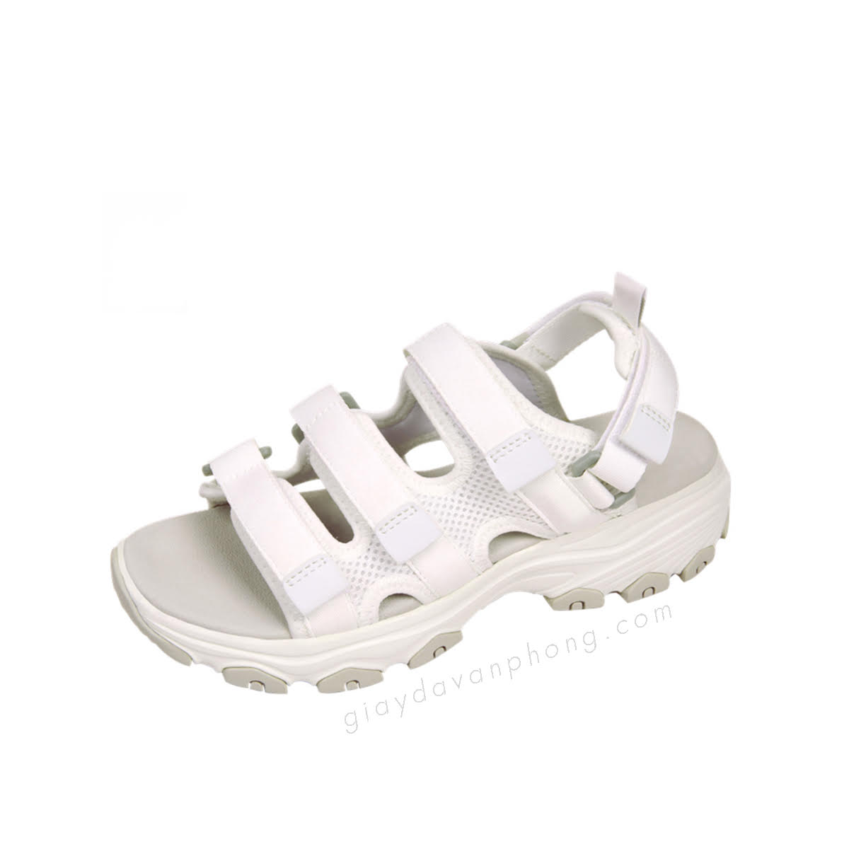 giày sandal 3 quai đế cao 