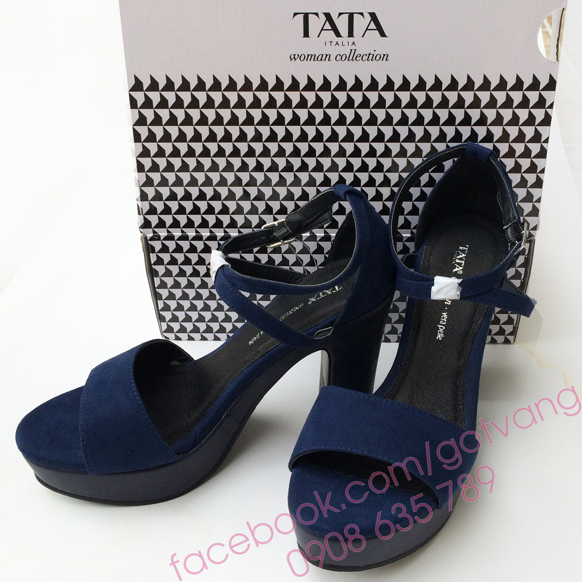 GIÀY SANDAL ĐẾ ĐÚP XUẤT Ý - TATA
